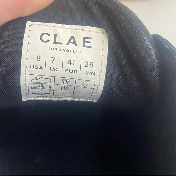 NWT CLAE Bradley Cactus Sneaker Sz 8 Black - Picture 11 of 13